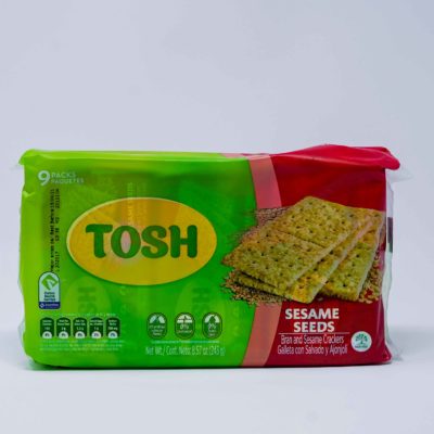 Tosh Bran Sesame Crackers 243g