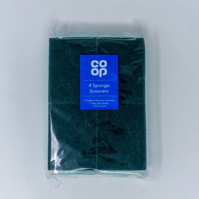 Co Op  Sponge Scourers 4ct